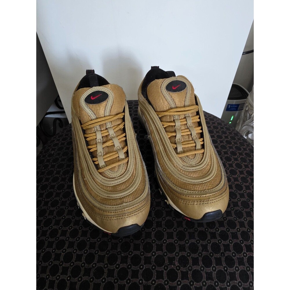 Nice NIKE Air Max 97 OG Golden Bullet (2023) DM0028-700 GOLD Sz 7.5 VGUC